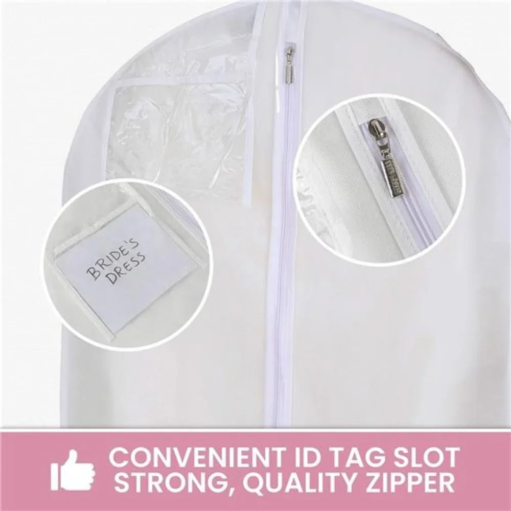 Wedding Dress Garment Bag Great Cover For Storage Or Travel Bridal Gown &Dresses